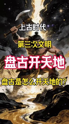 盘古是怎么开天地的呢？#盘古开天地 #上古时代 #地球的形成全过程 #第三次文明 @源之梦